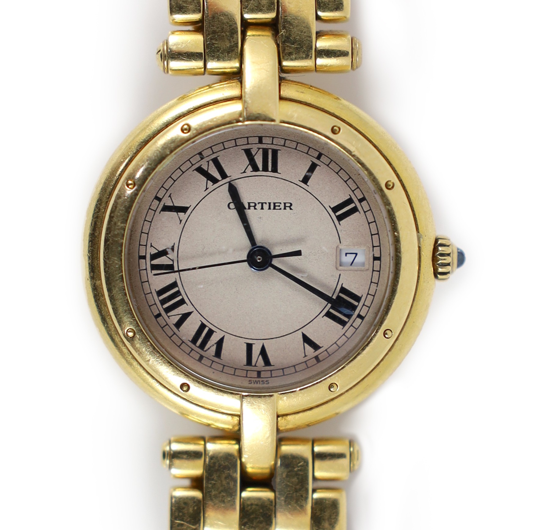 An 18ct gold Cartier Panthere Vendome quartz wrist watch